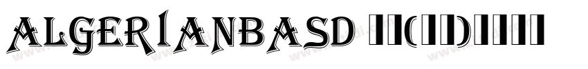 AlgerianBasD 普通(西方)字体转换